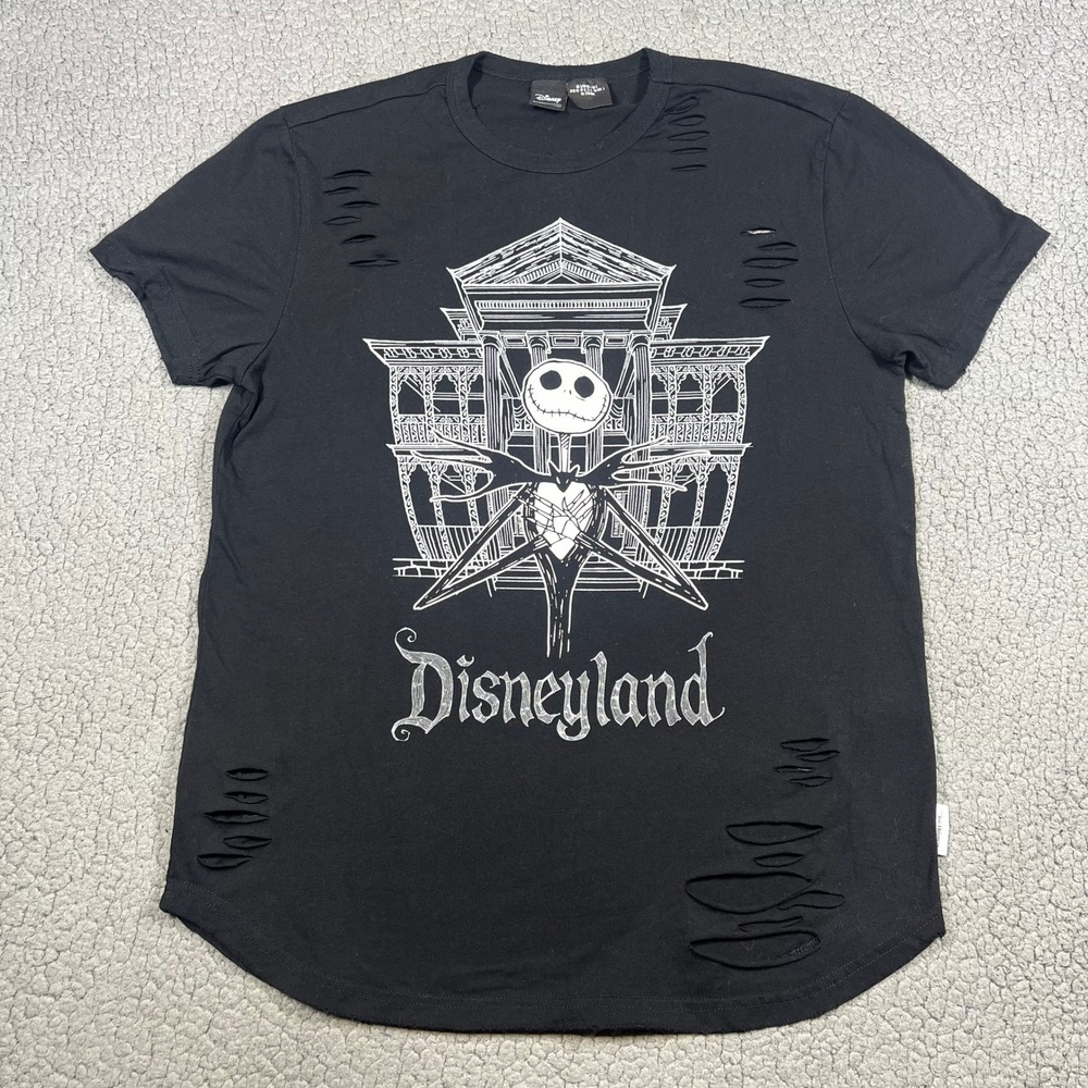 Disney Our Universe Jack Skellington Haunted Mansion Distressed T-Shirt Small